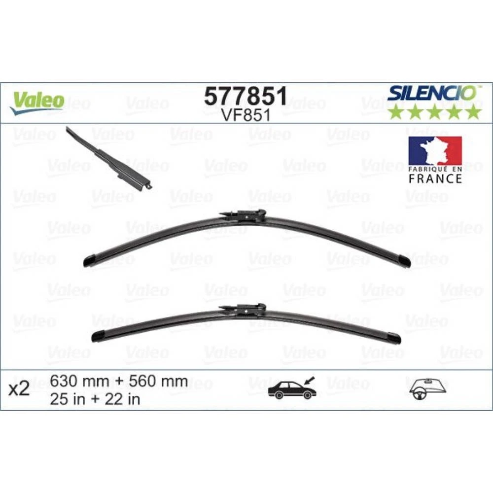 Wycieraczki Valeo Silencio Flat do Toyota Tundra