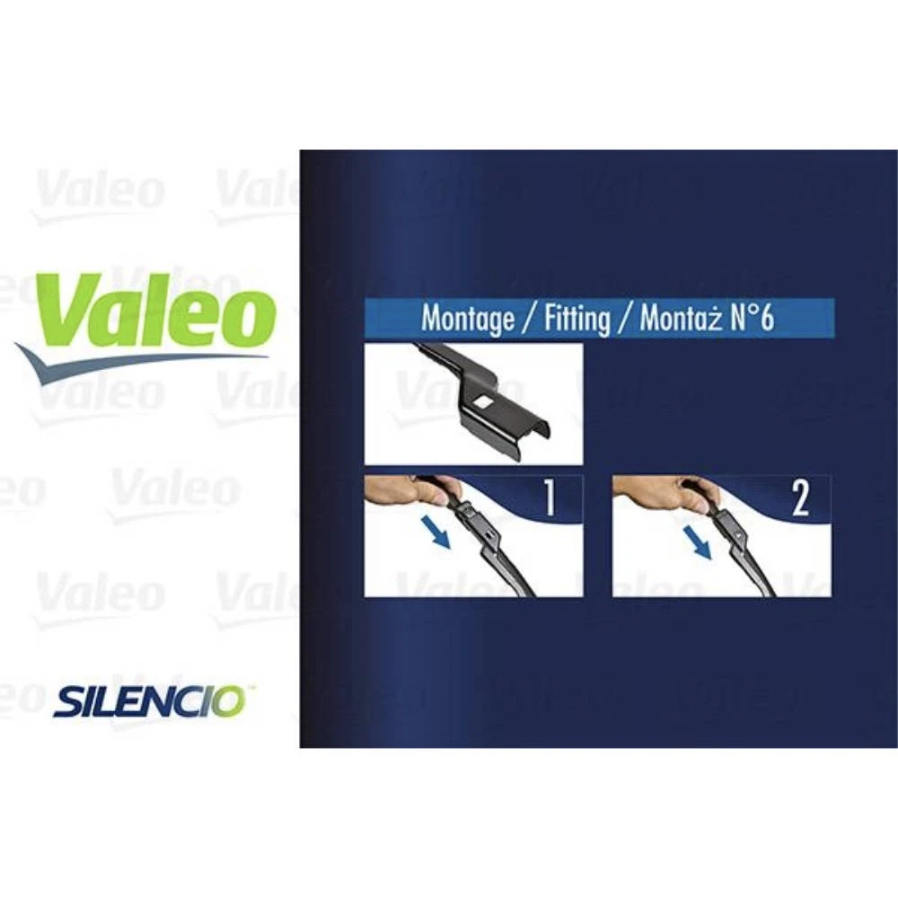 Komplet przednich wycieraczek Valeo Silencio Flat 550 & 400 mm do Ford EcoSport 2 2012-2016