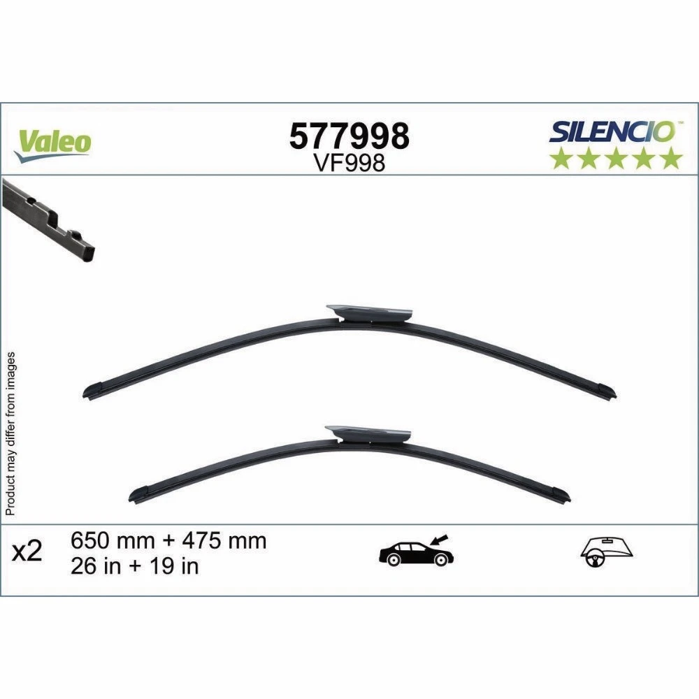 Wycieraczki Valeo Silencio Flat do Audi A3