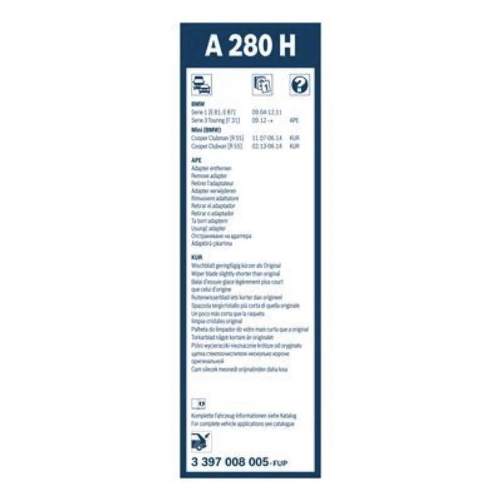 Tylna wycieraczka BOSCH Rear 280 mm do MINI Clubman 2007-2012