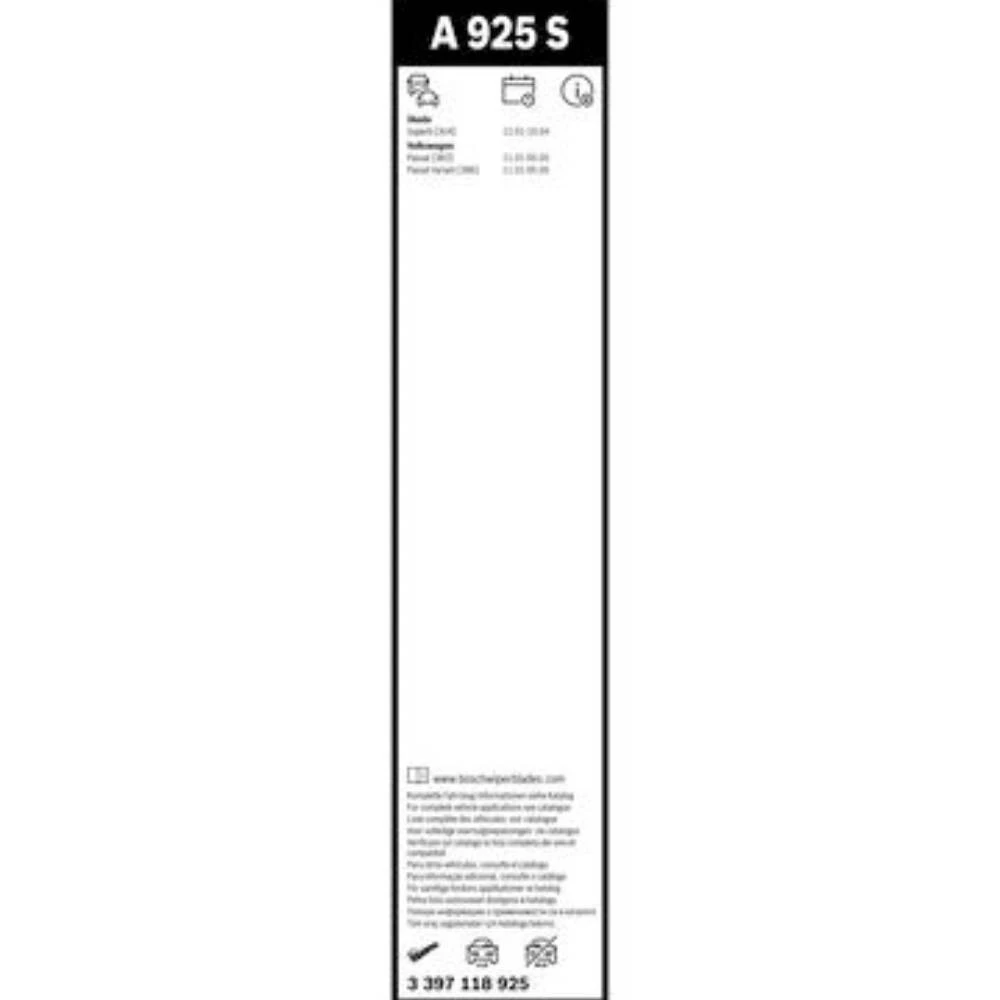 Komplet przednich wycieraczek BOSCH AeroTwin 530 & 530 mm do Volkswagen Passat B5 2001-2005
