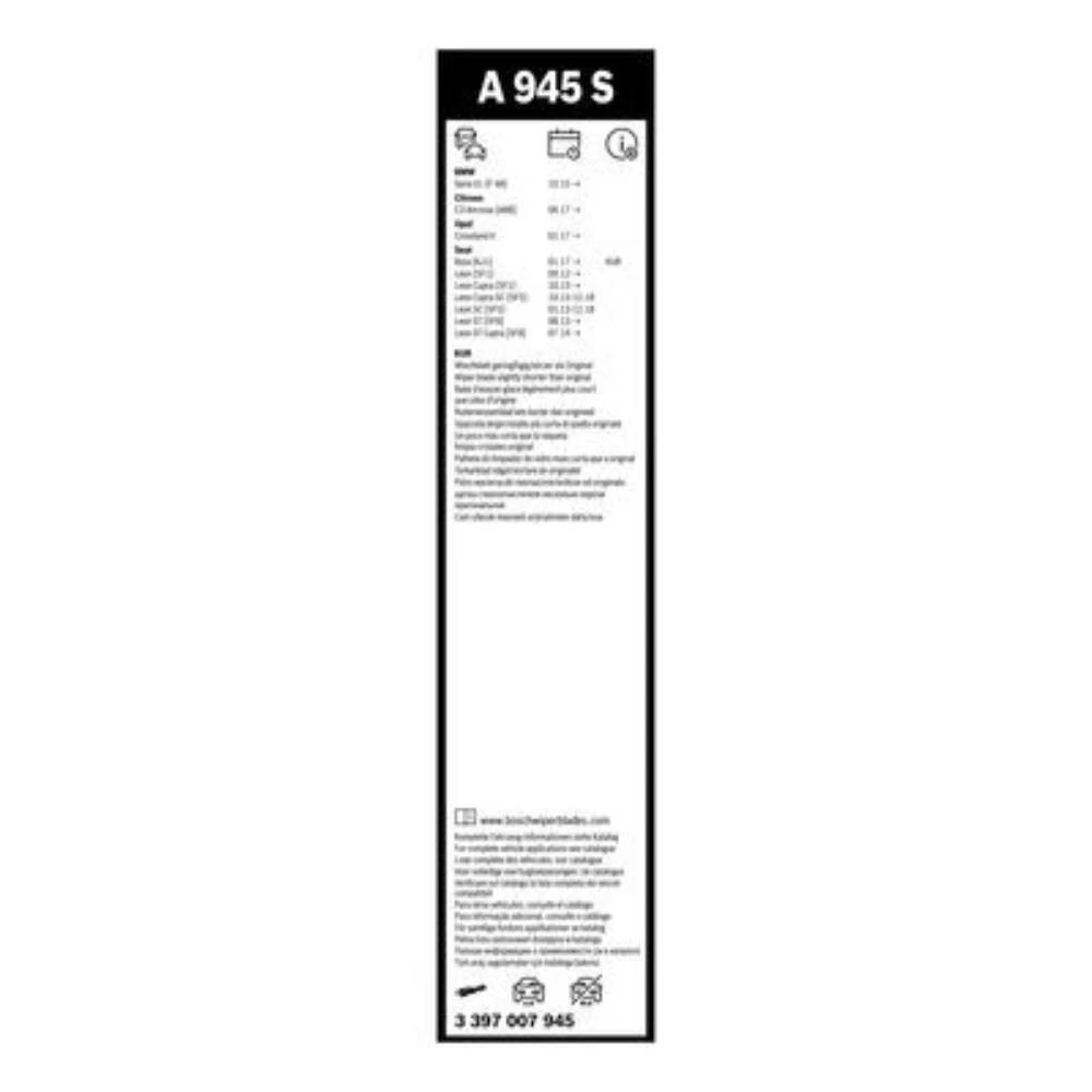 Komplet przednich wycieraczek BOSCH AeroTwin 600 & 600 mm do Audi A8 2002-2010