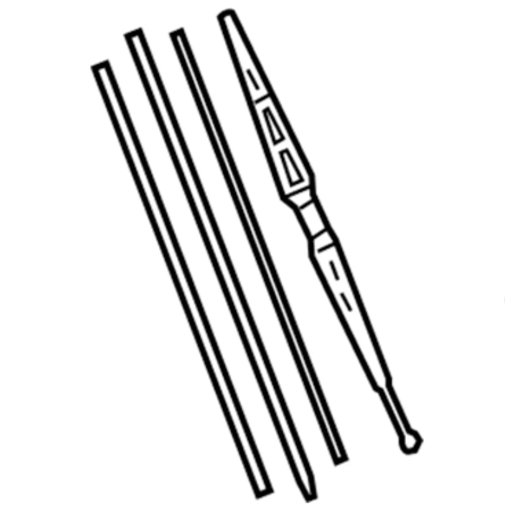 Komplet przednich wycieraczek Acura OEM Acura Original 700 & 475 mm do Acura RL 2004-2008