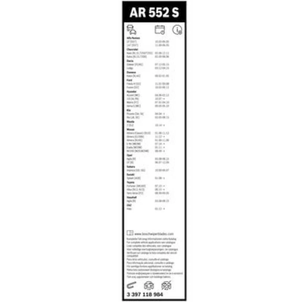 Komplet przednich wycieraczek BOSCH AeroTwin 550 & 400 mm do FAW B30 2015-2026