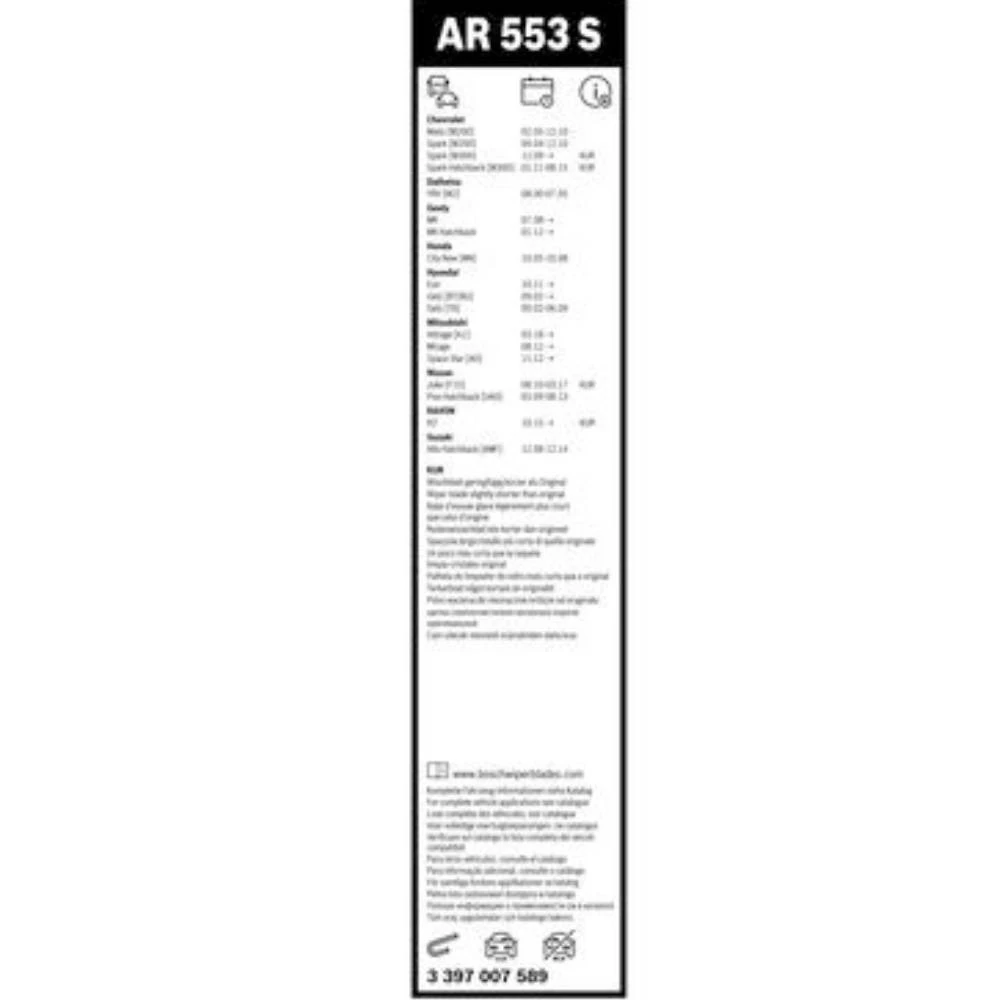 Komplet przednich wycieraczek BOSCH AeroTwin 550 & 350 mm do Mitsubishi Attrage 2013-2026