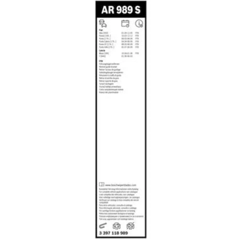 Front wiper blade set BOSCH AeroTwin 580 & 400 mm for Fiat Idea 2004-2005