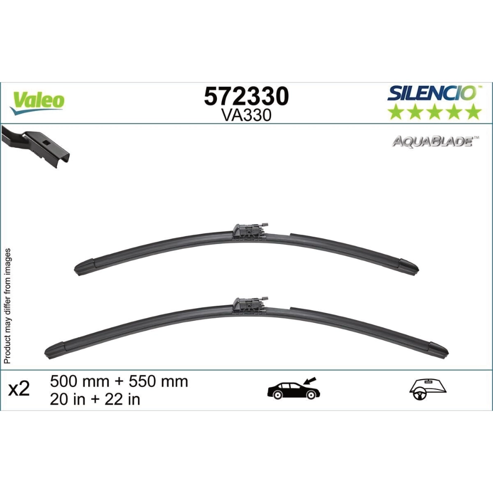 Щітки склоочисника Valeo Aqua Blade для Mercedes SL Class