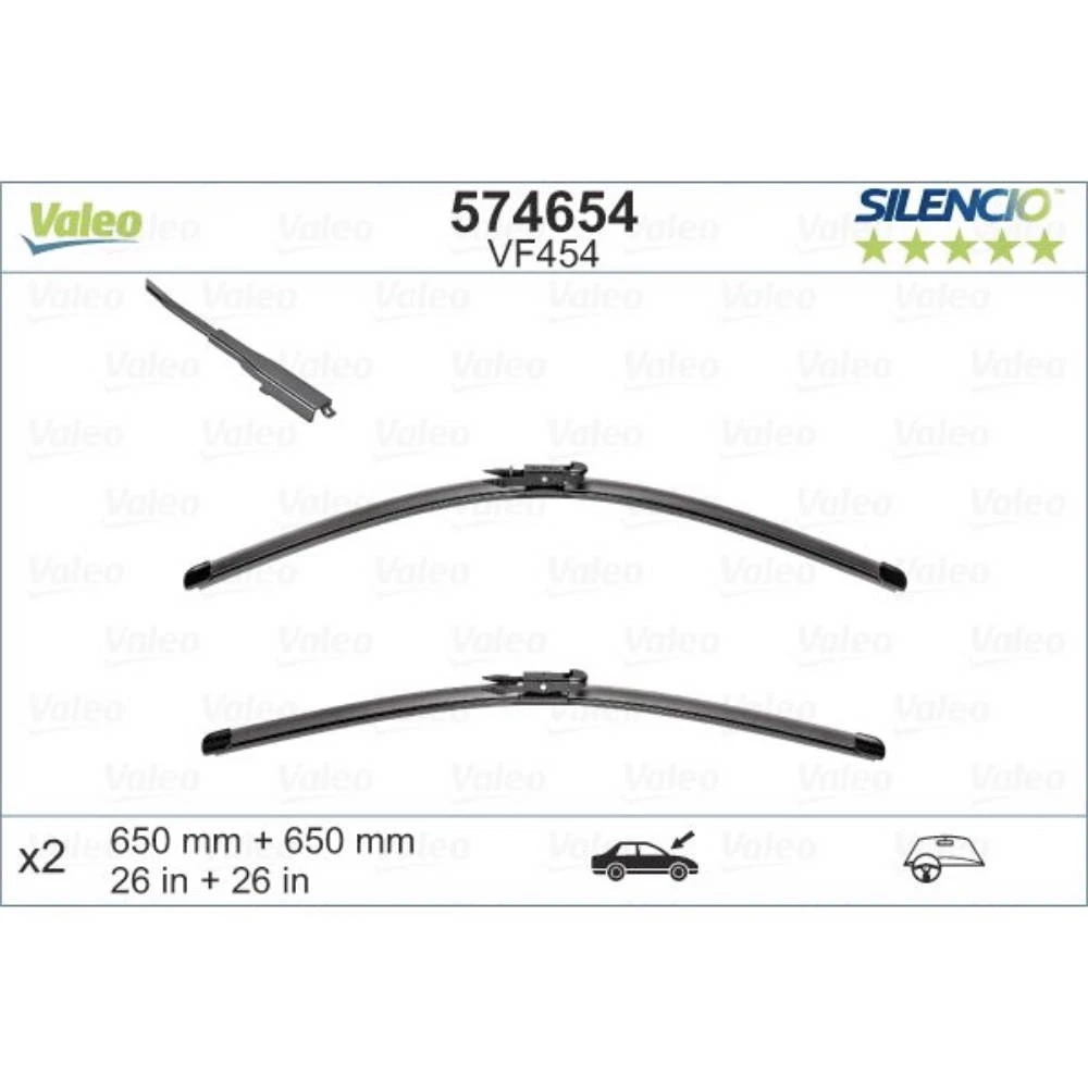 Wycieraczki Valeo Silencio Flat do Iveco Daily/Turbo Daily