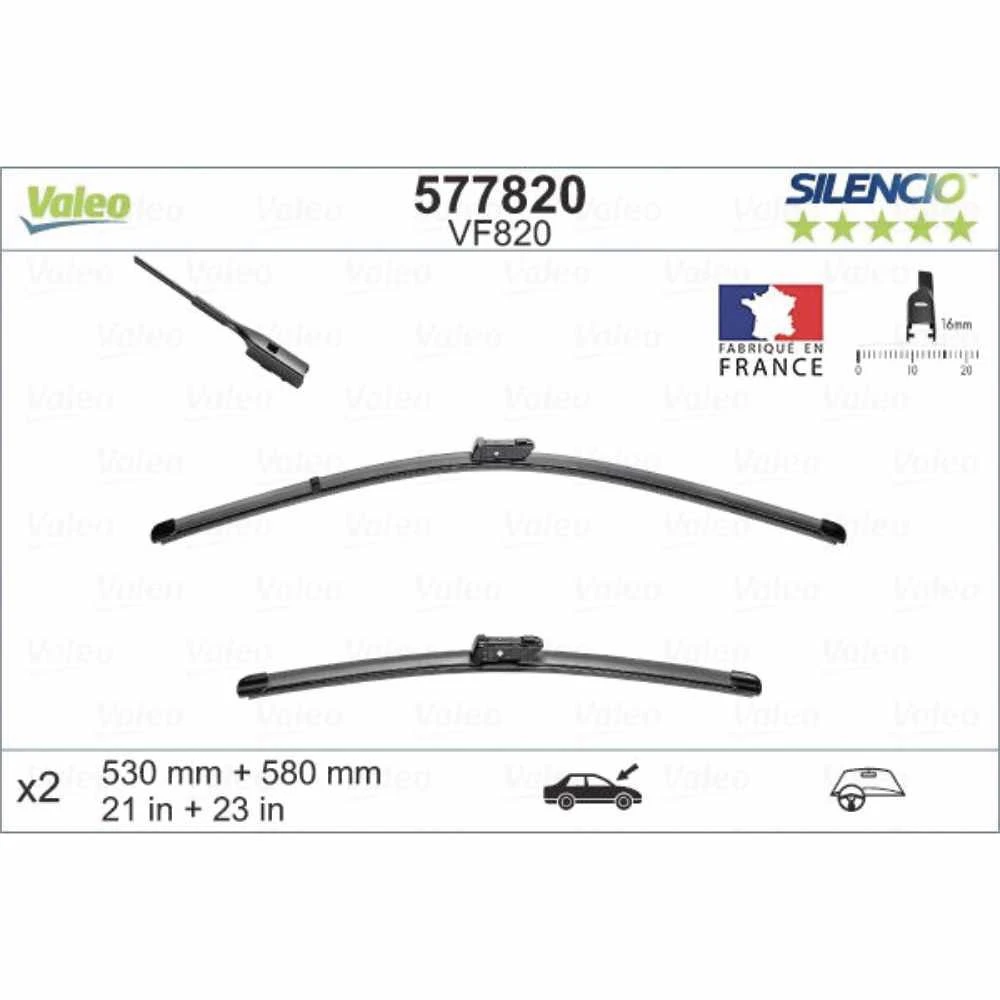 Дворники Valeo Silencio Flat для Porsche Cayman