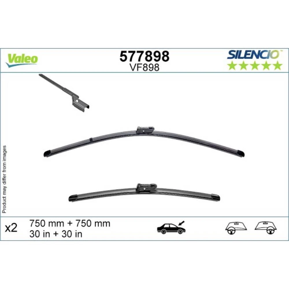 Wiper blades Valeo Silencio Flat for Cupra Born