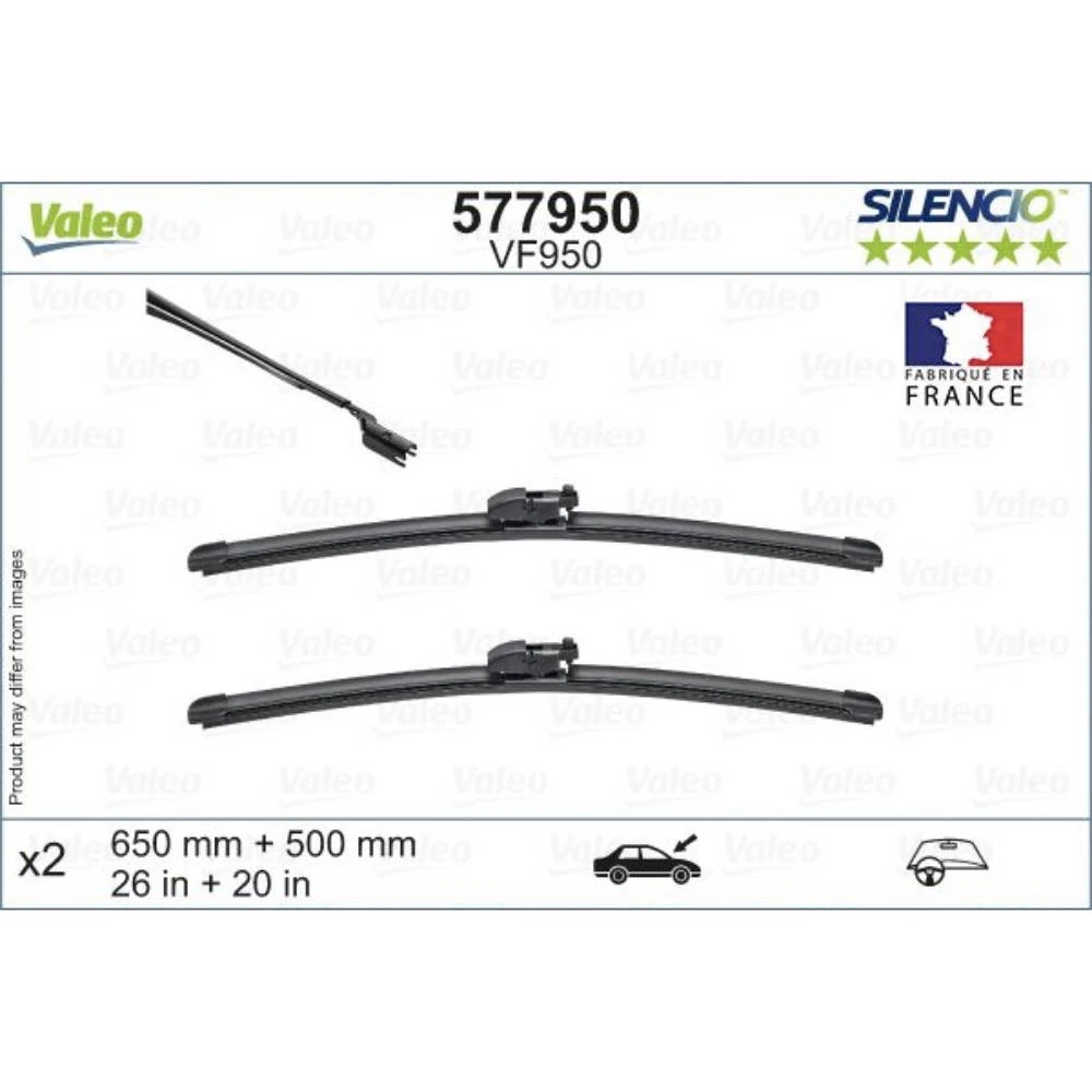 Wycieraczki Valeo Silencio Flat do Subaru Ascent