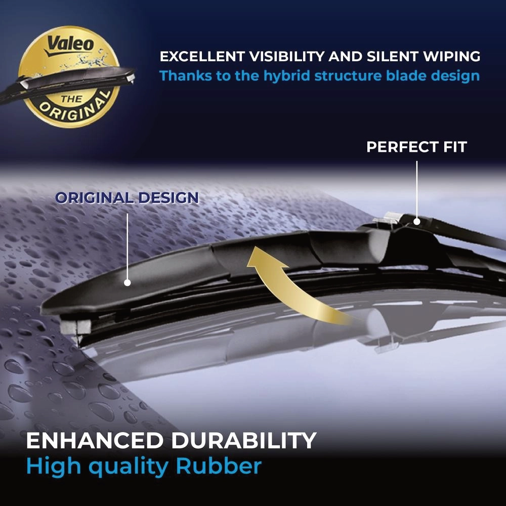 Komplet przednich wycieraczek Valeo Silencio Hybrid 530 & 530 mm do Audi A4 1996-2001