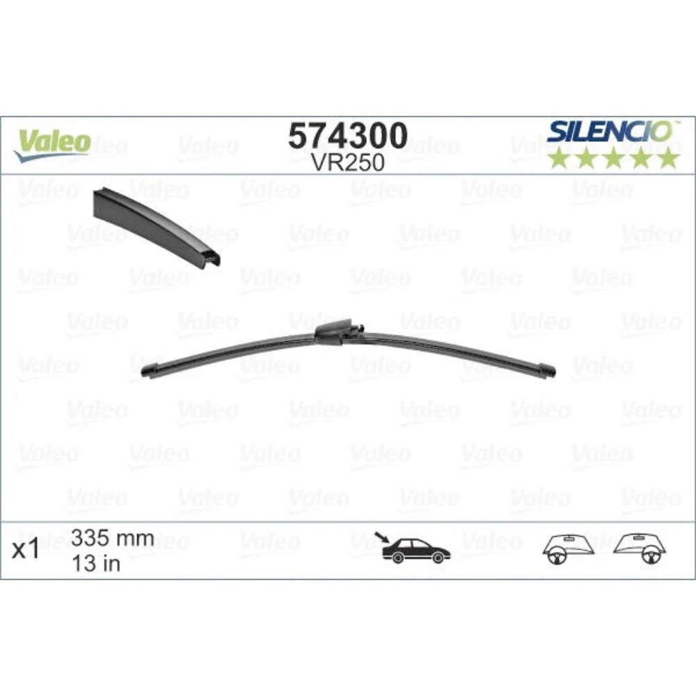 Tylna wycieraczka Valeo Silencio Rear 335 mm do Volkswagen Polo 4 2002-2005