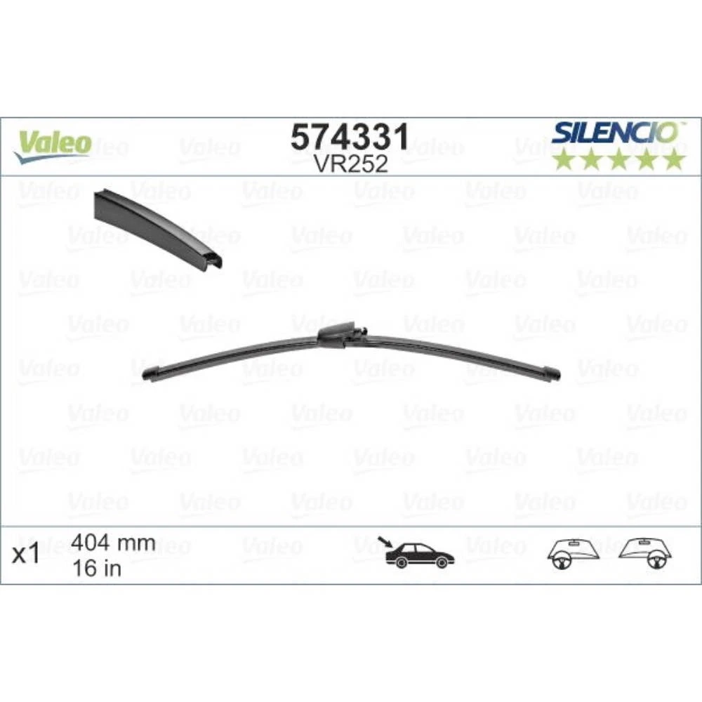 Tylna wycieraczka Valeo Silencio Rear 404 mm do Volkswagen Transporter T5 2003-2013