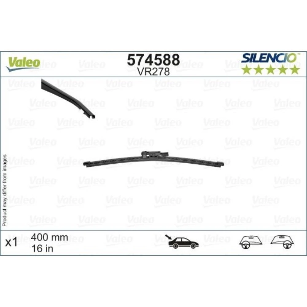 Tylna wycieraczka Valeo Silencio Rear 400 mm do Fiat Talento 2 2016-2026