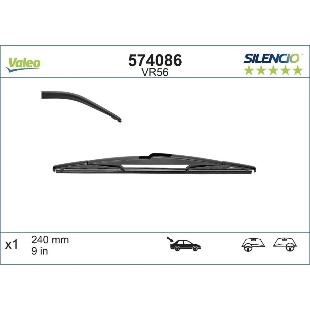 Tylna wycieraczka Valeo Silencio Rear 240 mm do Infiniti QX80 2013-2017